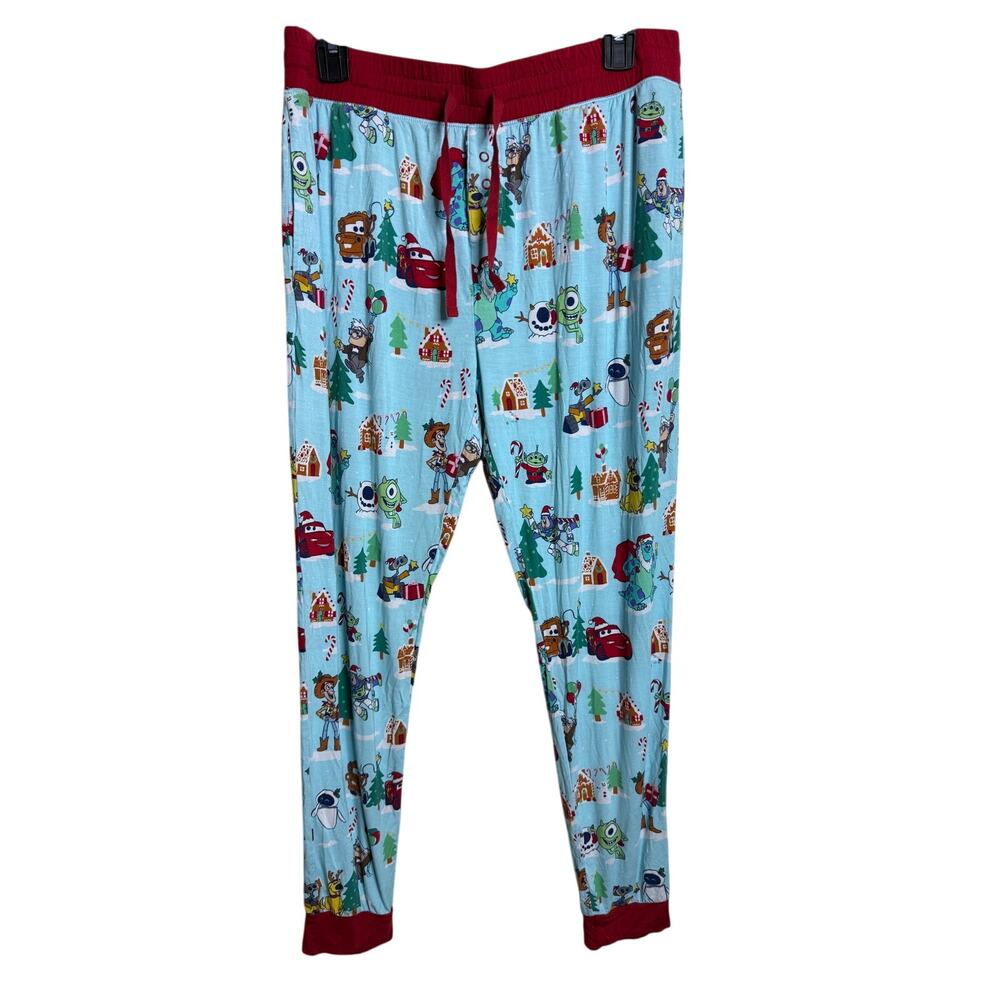Little Sleepies Pixar Christmas Village Bamboo Pajama Jogger Womans M